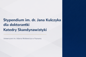 Pani mgr Anna Olszewska laureatką Stypendium im. dr. Jana Kulczyka